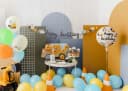 partydeco Happy Birthday Banner Baustellenfahrzeuge Bild 4