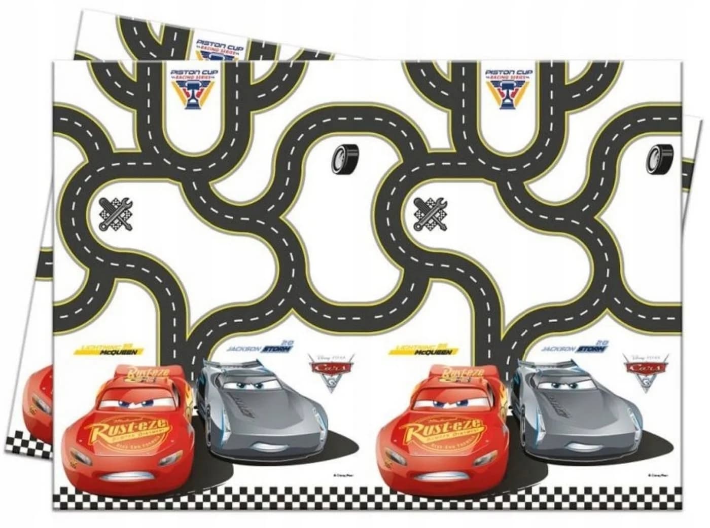 Festivalartikel Tischdecke Cars Lightning McQueen 120x180cm