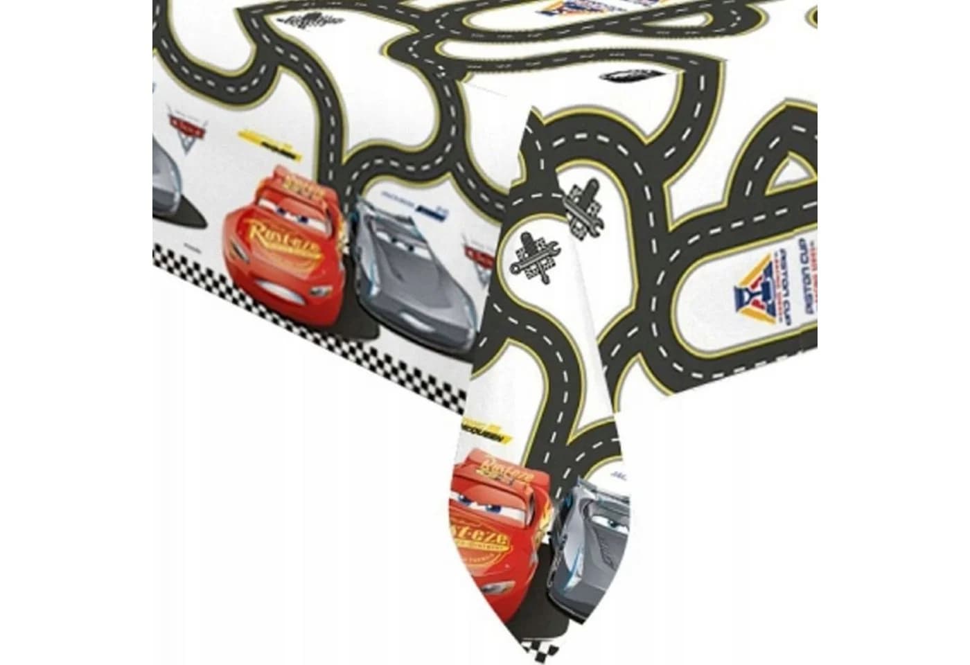 Festivalartikel Tischdecke Cars Lightning McQueen 120x180cm - Bild 2