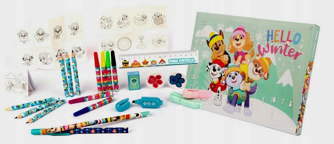 Paw Patrol Adventskalender 2025 – 24 Schul- und Kreativ-Gadgets