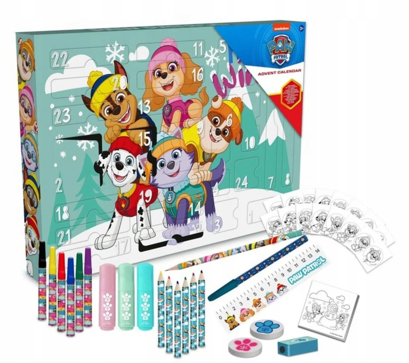 Paw Patrol Adventskalender 2025 – 24 Schul- und Kreativ-Gadgets - Bild 2