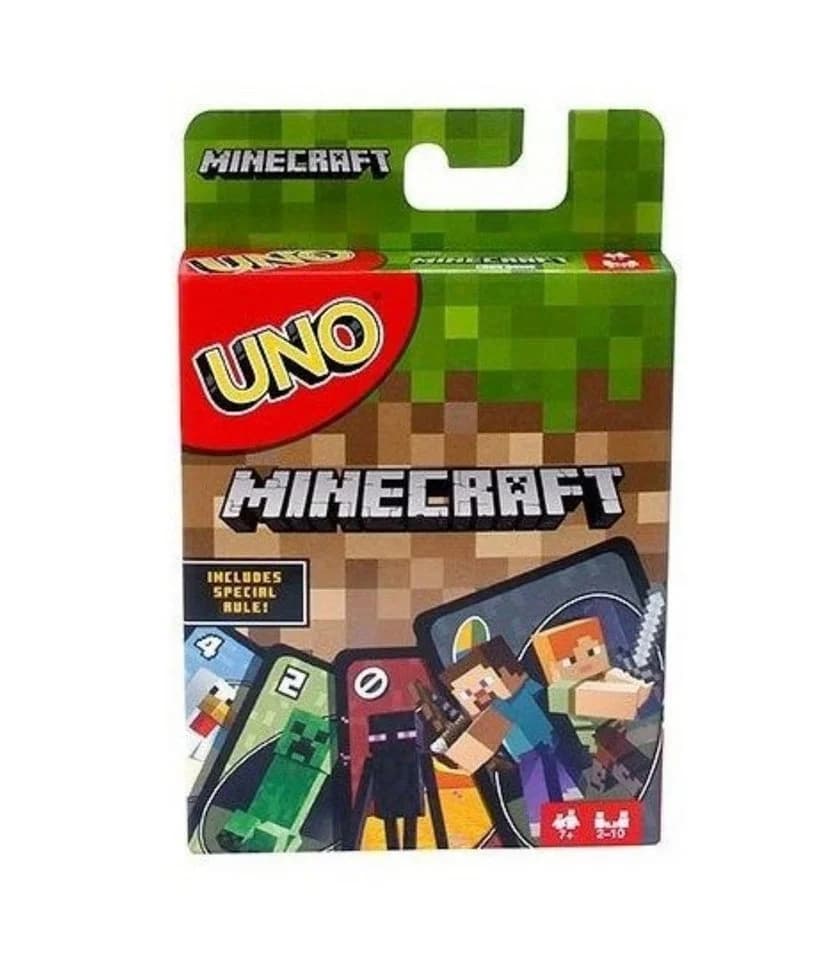 Minecraft UNO Kartenspiel Mattel Familienspiel Kinder Party Spiel - Bild 2