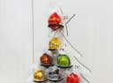 Festivalartikel Adventskalender aus Holz Tannenbaum für Pralinen Bild 3