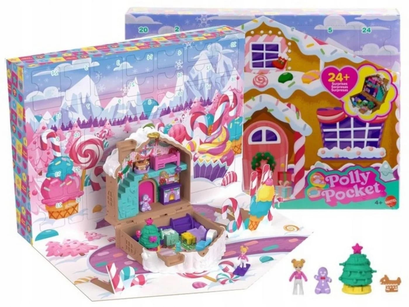 Polly Pocket Adventskalender 2024 Lebkuchenhaus mit 24 Überraschungen - Bild 2