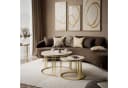 Lookway Couchtisch LORI 2in1 Hochglanz Gold Bild 1