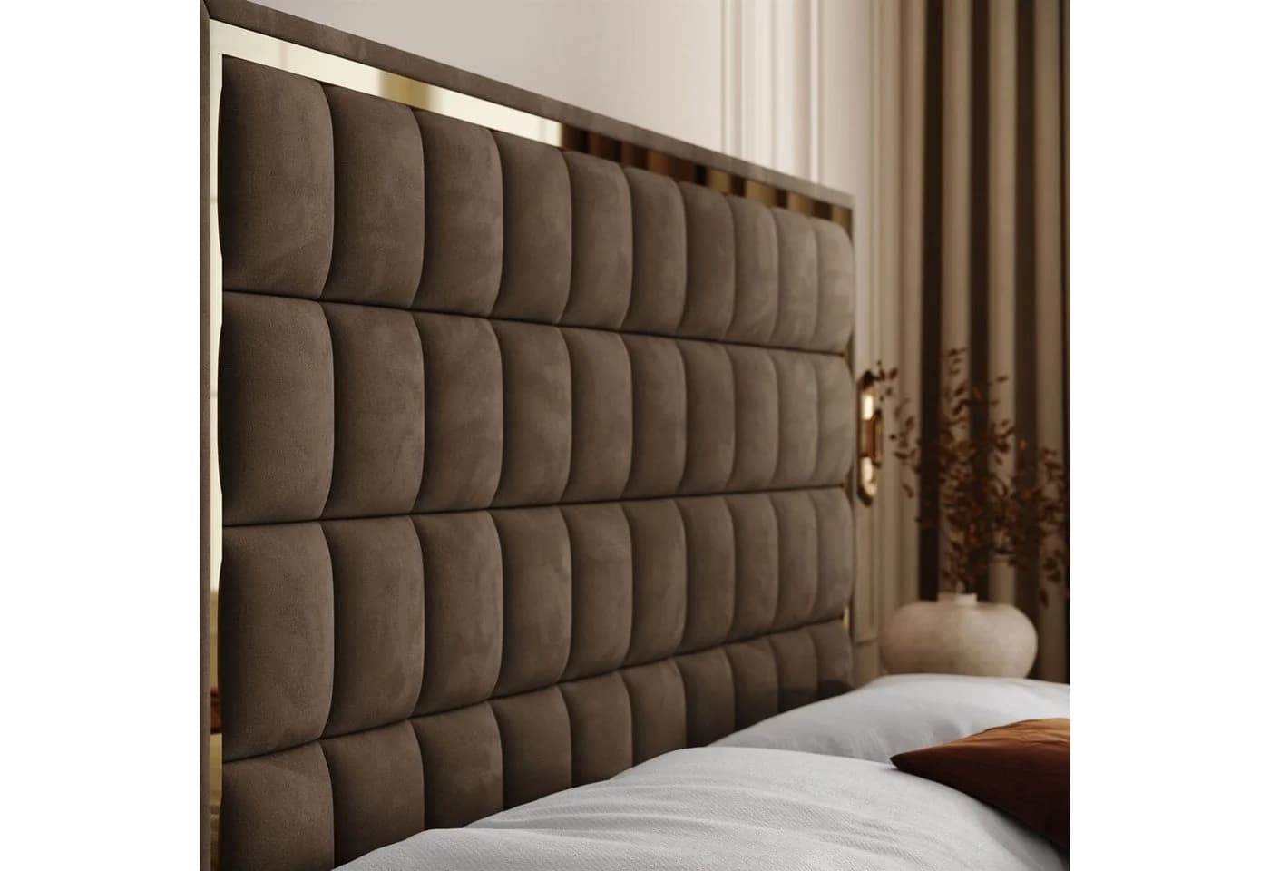 Lookway Boxspringbett ISADORA II GOLD mit Bettkästen und Topper - Bild 3