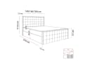 Lookway Boxspringbett ISADORA II GOLD mit Bettkästen und Topper Bild 5