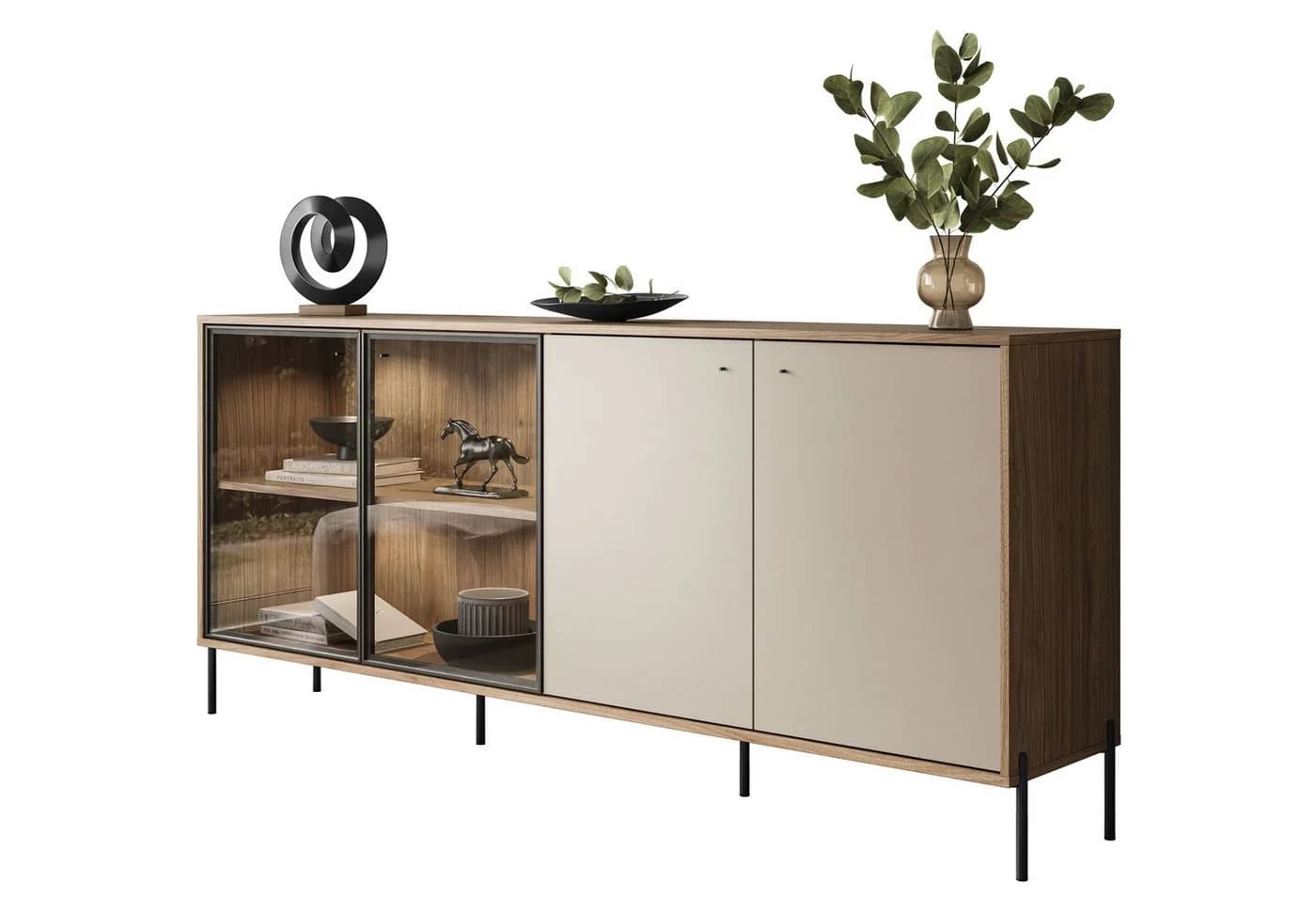Lookway ISA 4D Sideboard mit LED-Beleuchtung, Breite 200 cm - Bild 2