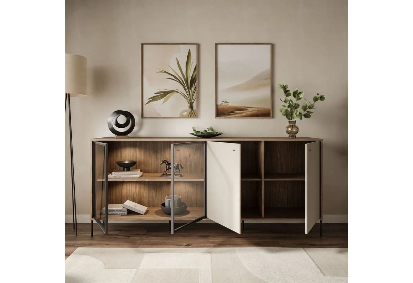 Lookway ISA 4D Sideboard mit LED-Beleuchtung, Breite 200 cm - Bild 3