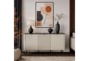 Lookway Kommode AUTUMN 3D mit geriffelter Front Kaschmir Grau Bild 1