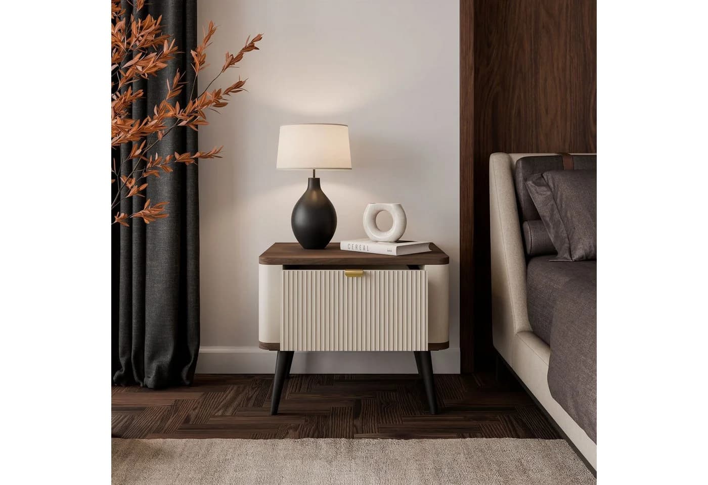 Lookway Nachttisch AUTUMN auf hohen Beinen Modernes Design - Bild 3