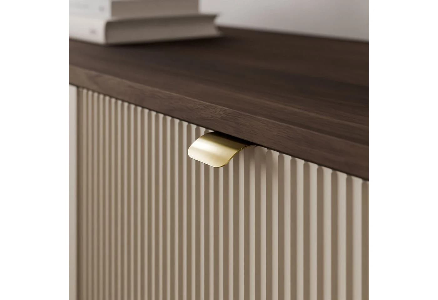 Lookway TV-Schrank AUTUMN 3D auf hohen Beinen beige/grau - Bild 4