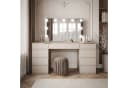 Lookway Schminktisch AURORA DOUBLE Kaschmir mit LED-Spiegel und Schubladen Bild 1