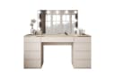 Lookway Schminktisch AURORA DOUBLE Kaschmir mit LED-Spiegel und Schubladen Bild 2