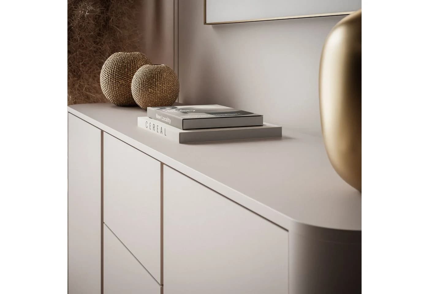 Lookway Kommode DESTINY KSZ-168 Kaschmir mit Schubladen - Bild 4