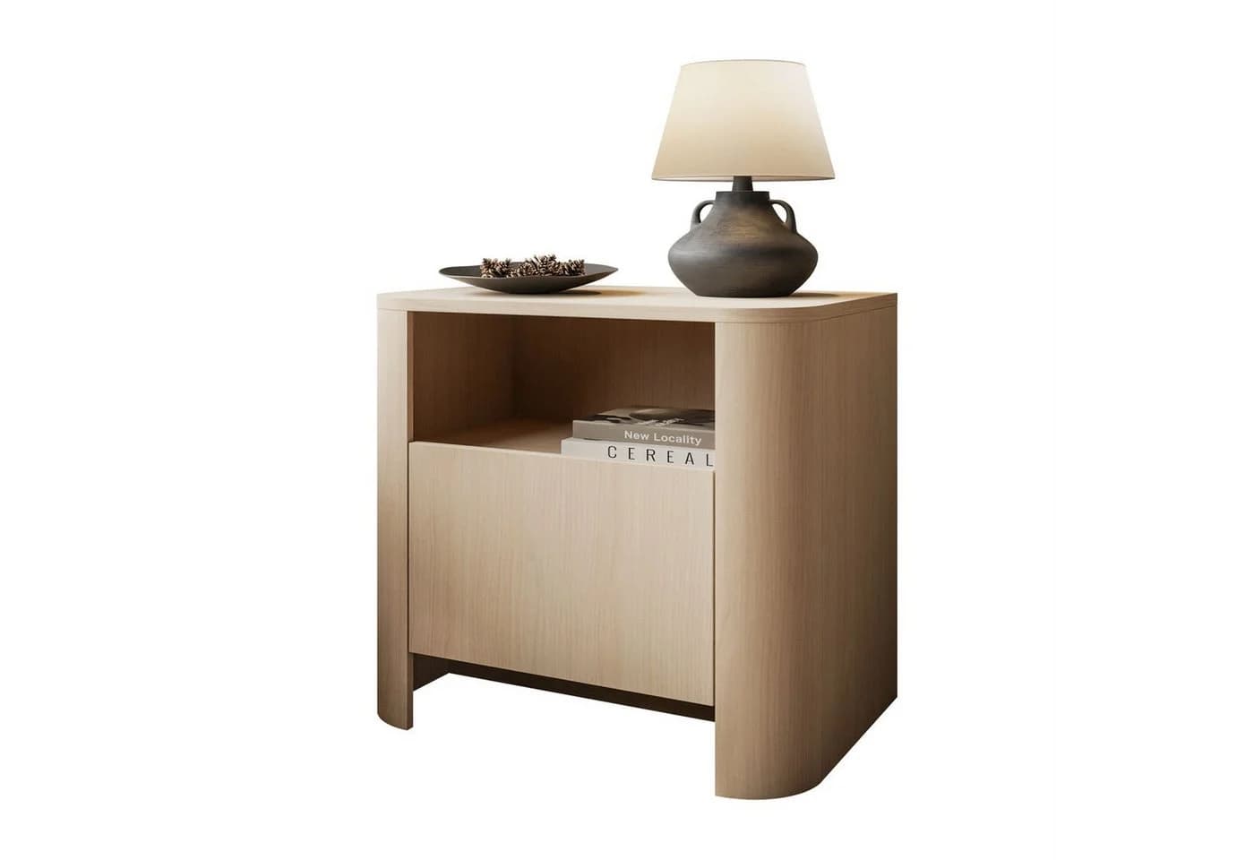 Lookway Nachttisch DESTINY II S-58 Eiche Vicenza Modern - Bild 2