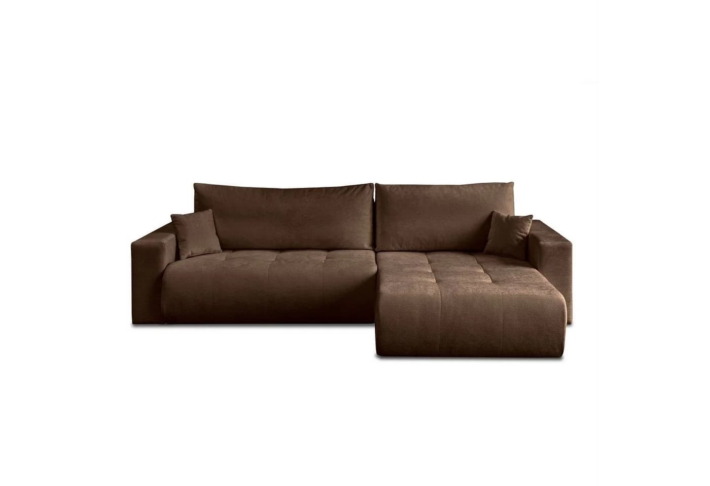 Lookway Ecksofa CLOUD mit Bettfunktion und Bettkasten L-Form Braun - Bild 3