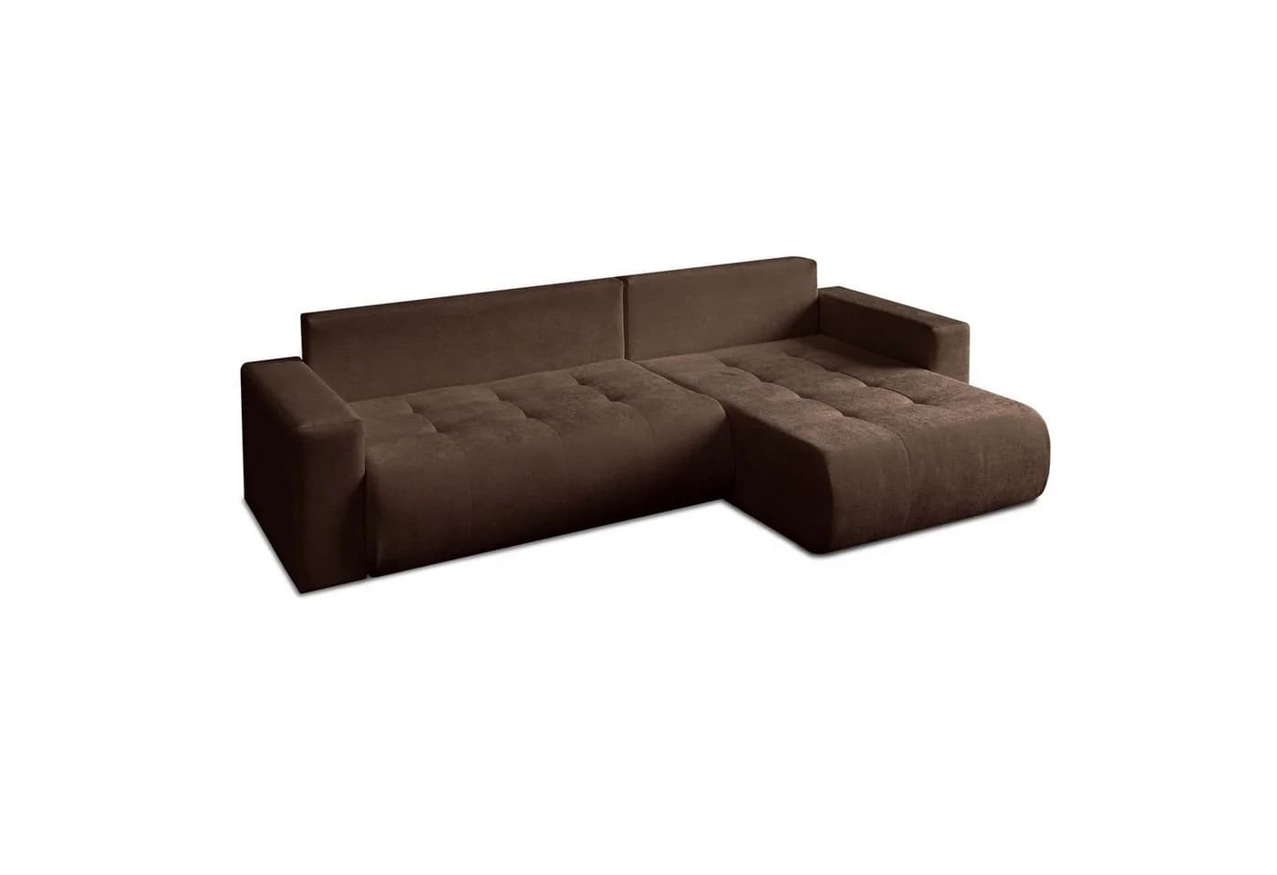 Lookway Ecksofa CLOUD mit Bettfunktion und Bettkasten L-Form Braun - Bild 5