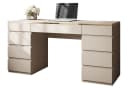 Lookway Schreibtisch AURORA DOUBLE Kaschmir Matt mit Schubladen Bild 2