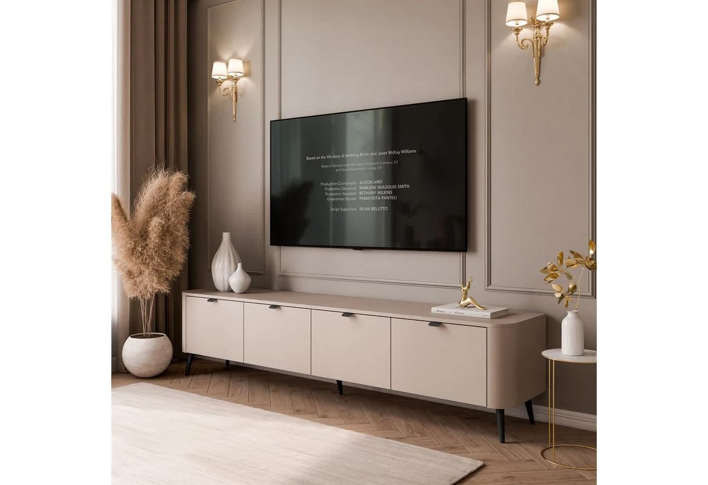 Lookway TV-Schrank CELESTE Beige mit LED-Beleuchtung - Bild 3