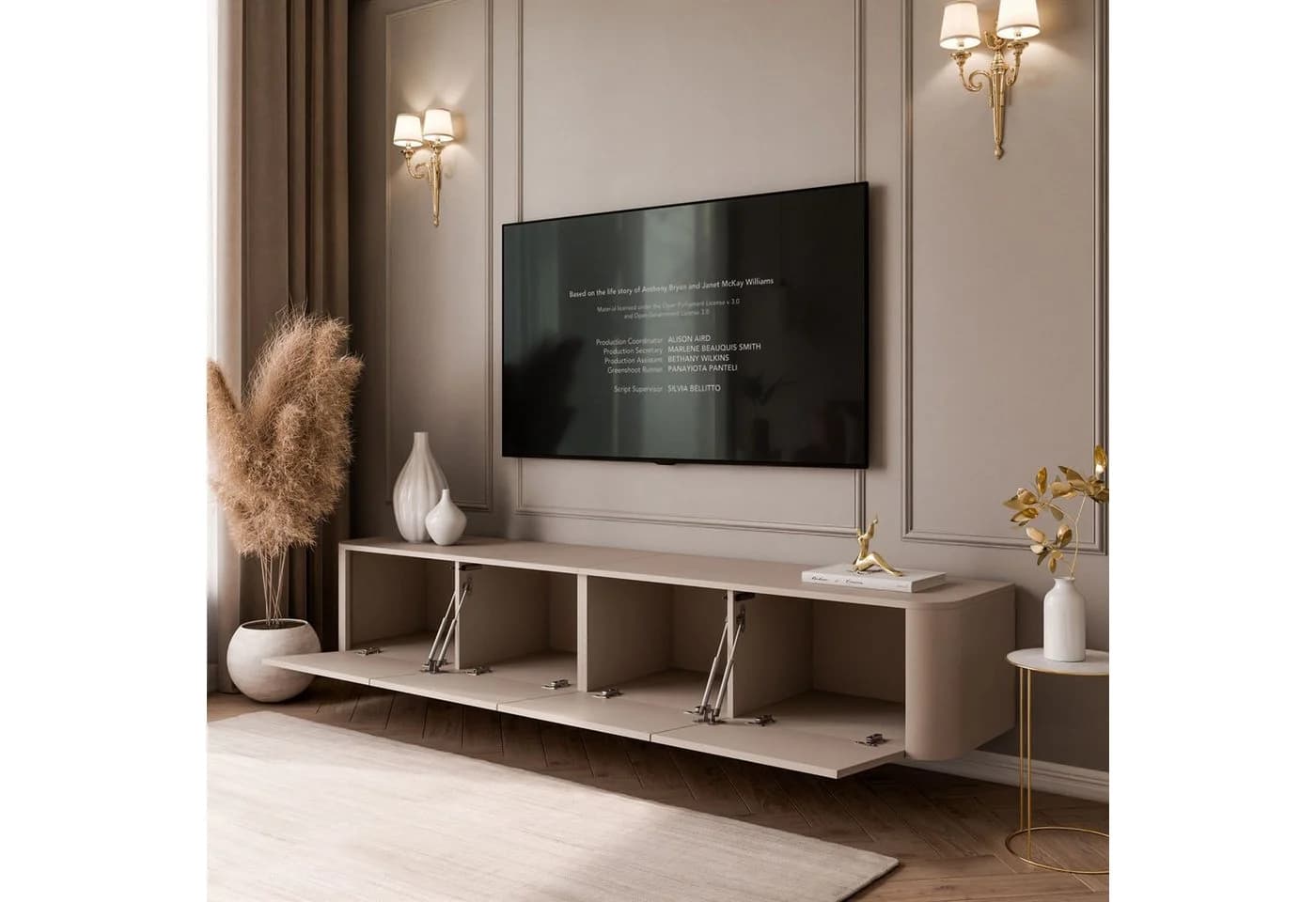 Lookway TV-Schrank CELESTE TV-Hängeschrank mit LED-Beleuchtung - Bild 4