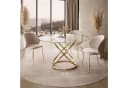 Lookway Esstisch BELLE mit Glasplatte 137 cm Bild 1