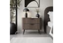 Lookway Nachttisch TWILIGHT mit Schubladen Schwarz Braun Bild 1