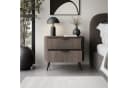 Lookway Nachttisch TWILIGHT mit Schubladen Schwarz Braun Bild 3