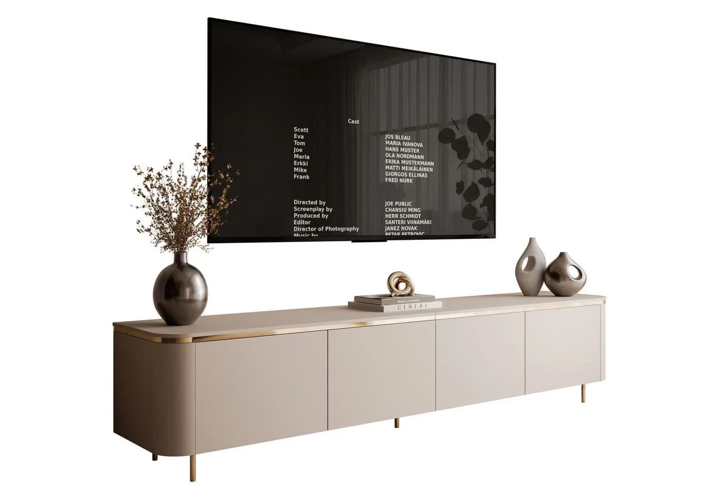 Lookway TV-Schrank AVELINE mit LED-Beleuchtung und Push-Open-System - Bild 2