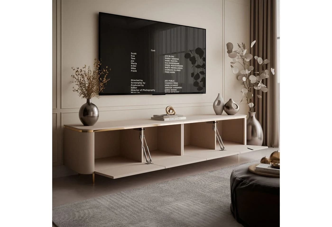 Lookway TV-Schrank AVELINE mit LED-Beleuchtung und Push-Open-System - Bild 4