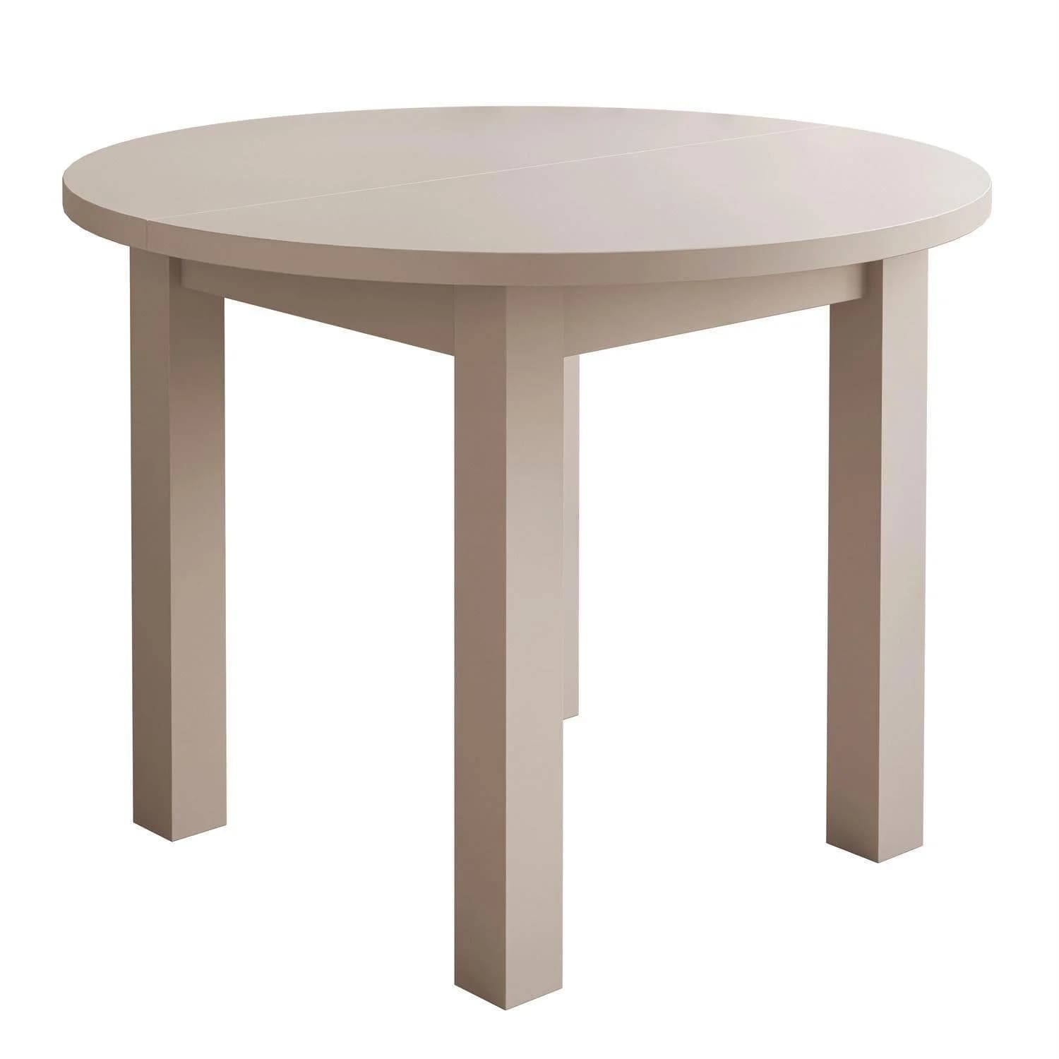 Esstisch Olea rund Kaschmir Beige Holz
