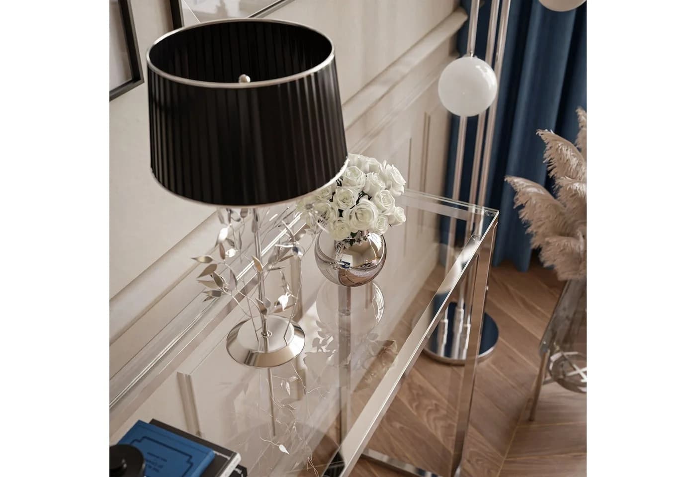 Lookway Konsolentisch MODERN GLASS mit verchromtem Gestell - Bild 3