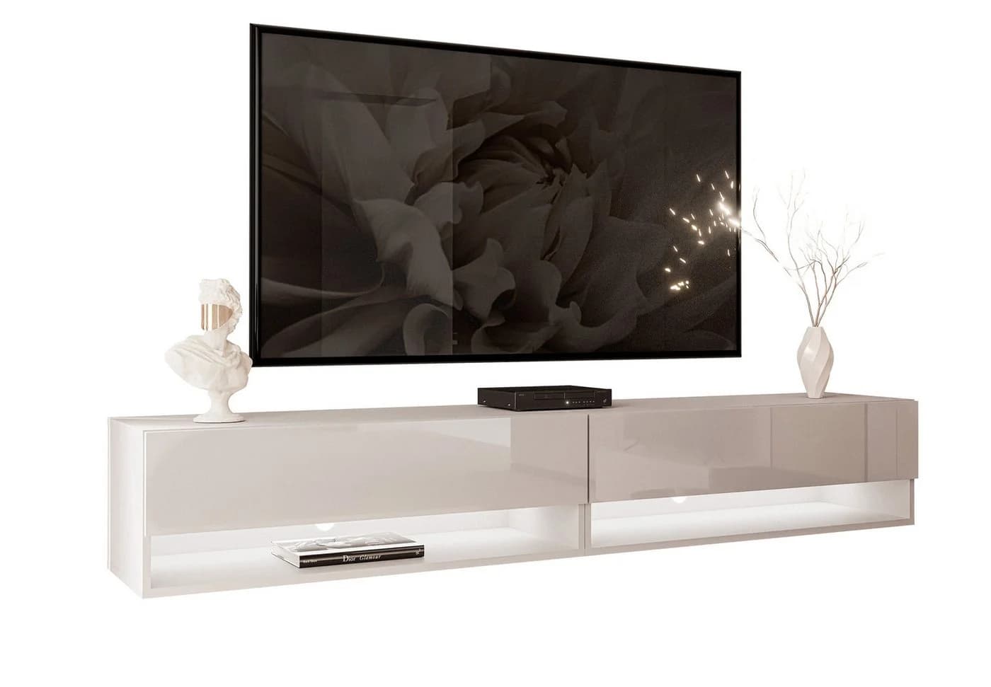 Lookway Lowboard CALANTE 180 cm Hängeschrank mit LED-Beleuchtung - Bild 2