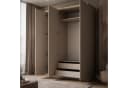 Lookway Kleiderschrank AURORA 3D Kaschmir mit Spiegel und Goldoptik Bild 3