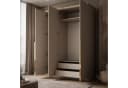 Lookway Kleiderschrank AURORA 3D 3-türig Kaschmir matt Goldoptik Bild 3