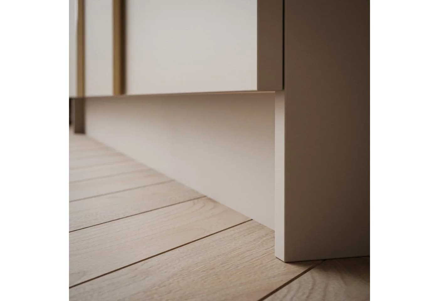 Lookway Kleiderschrank AURORA 3D 3-türig Kaschmir matt Goldoptik - Bild 5