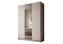 Lookway Kleiderschrank AUREL 3D Beige mit Spiegel und Push-to-Open Bild 2