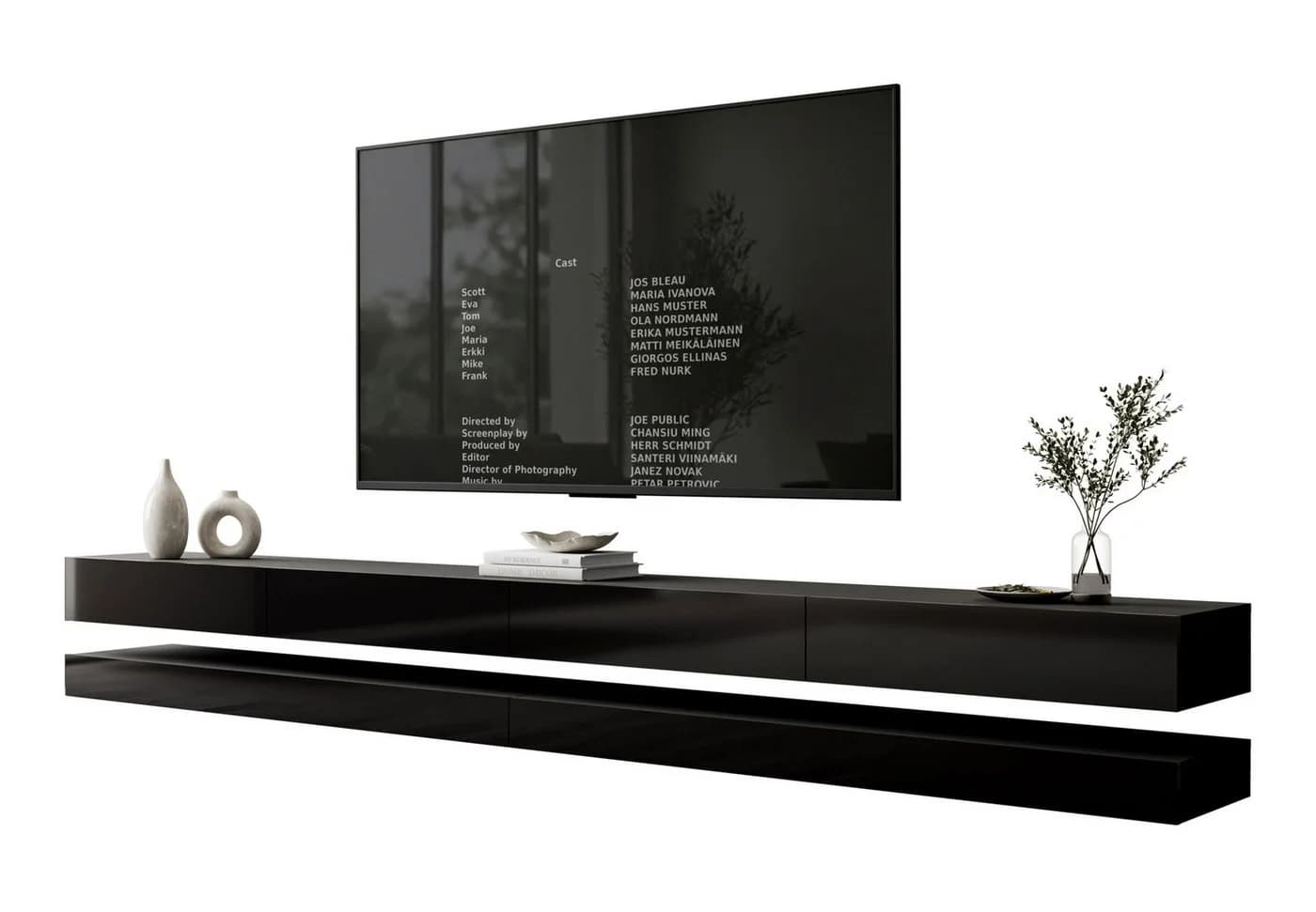 Lookway TV-Schrank SKY Schwarz mit LED-Beleuchtung - Bild 2