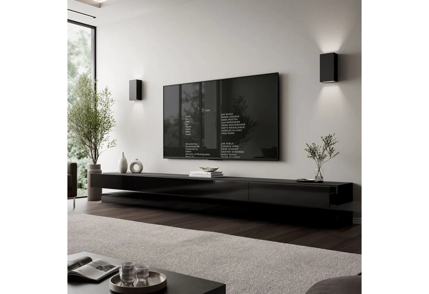 Lookway TV-Schrank SKY Schwarz mit LED-Beleuchtung - Bild 3