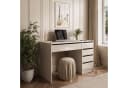Lookway Schreibtisch MADA GLOSS Weiß Hochglanz mit Schubladen Bild 1