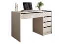 Lookway Schreibtisch MADA GLOSS Weiß Hochglanz mit Schubladen Bild 2