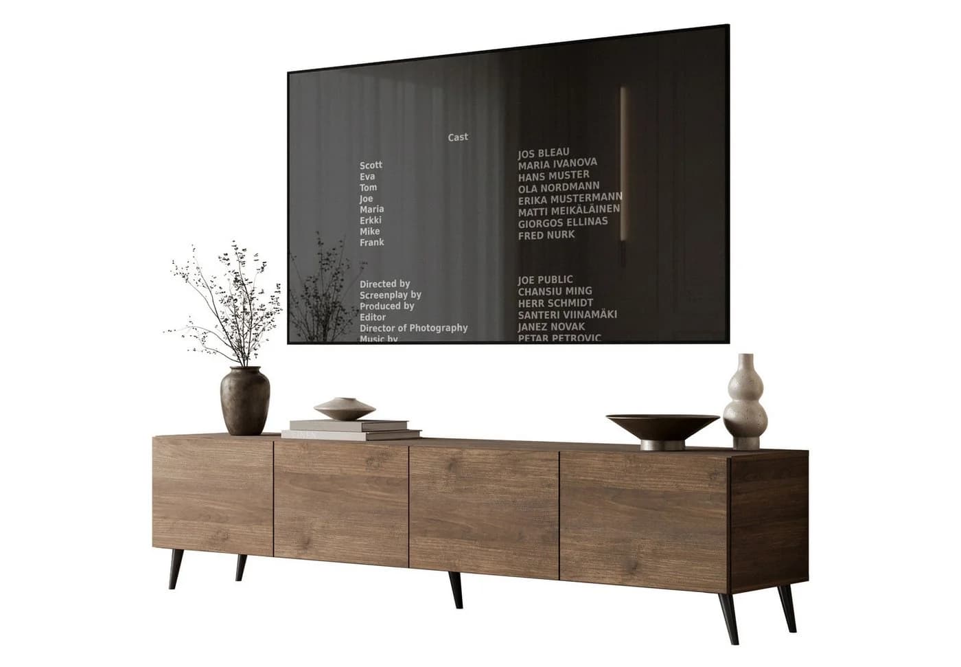 Lookway TV-Schrank COLGANTE Nussbaum Push-to-Open - Bild 2
