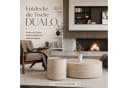 Lookway DUALO Couchtisch-Set 2er Rundtische MDF Modern Bild 1