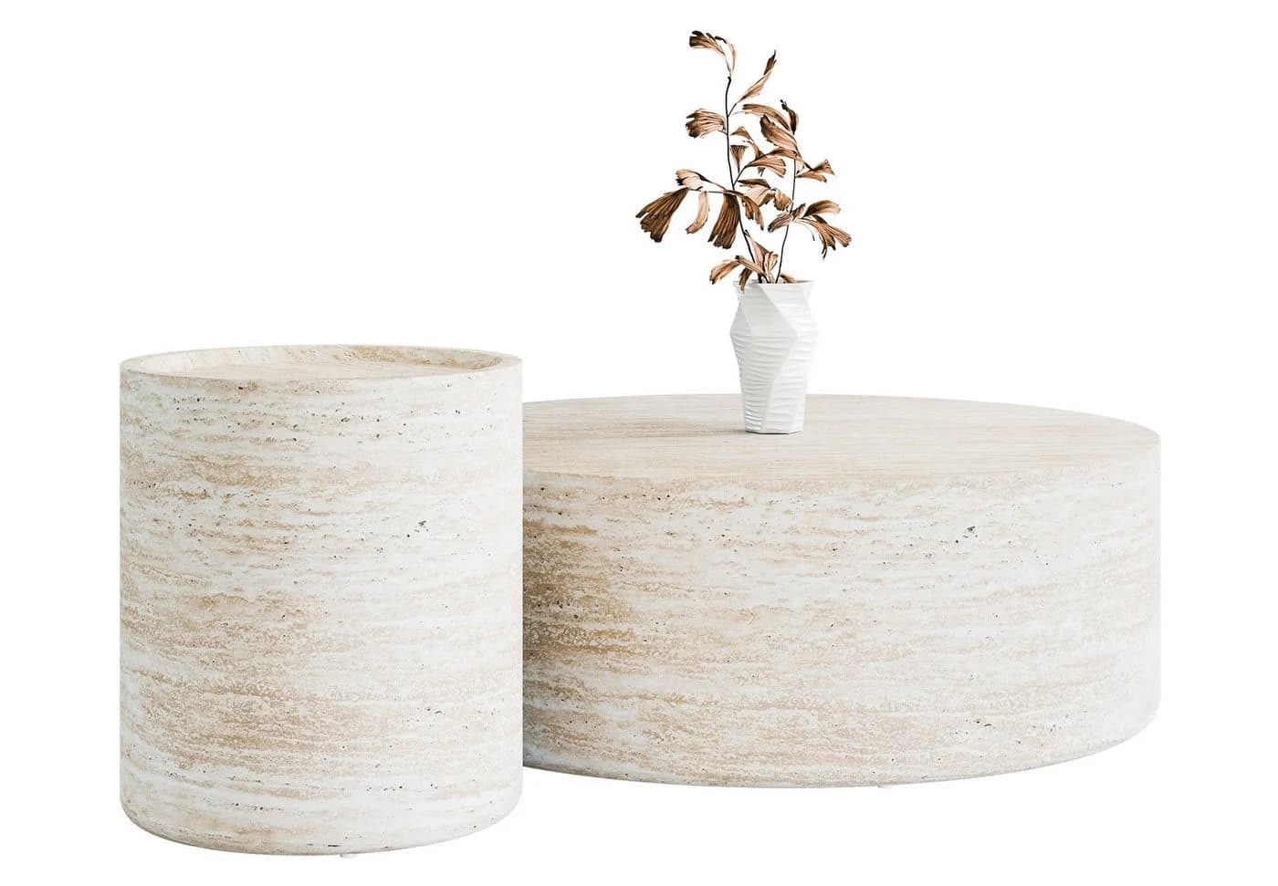Lookway DUALO Couchtisch-Set 2er Rundtische MDF Modern - Bild 2