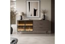 Lookway Kommode LINEA LOFT mit LED-Beleuchtung Eiche Dunin Schwarz Bild 1