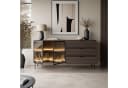 Lookway Kommode LINEA LOFT mit LED-Beleuchtung Eiche Dunin Schwarz Bild 3