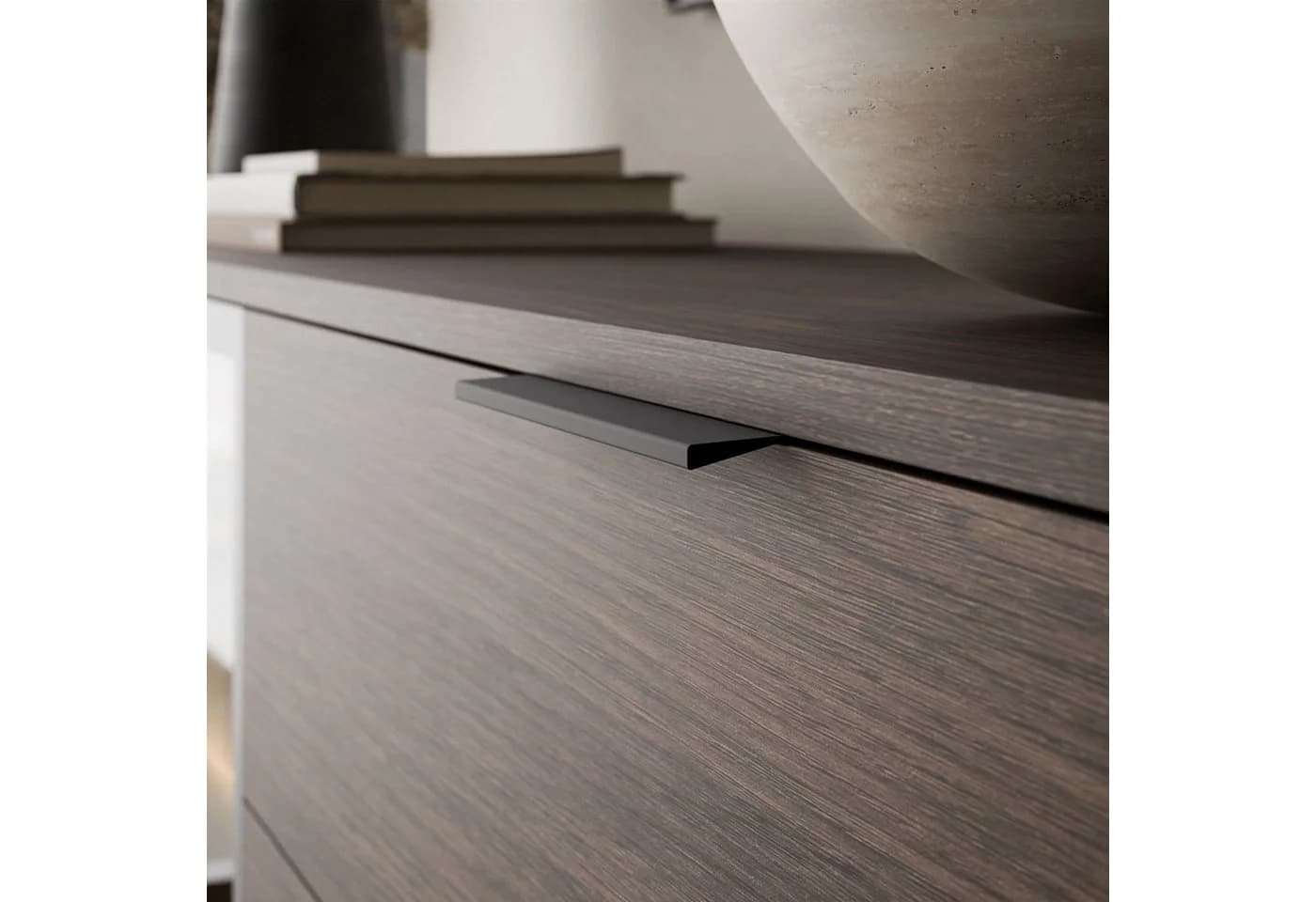 Lookway Kommode LINEA LOFT mit LED-Beleuchtung Eiche Dunin Schwarz - Bild 5
