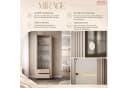 Lookway Glasvitrine MIRAGE GOLD Sandbeige mit LED-Beleuchtung Bild 4