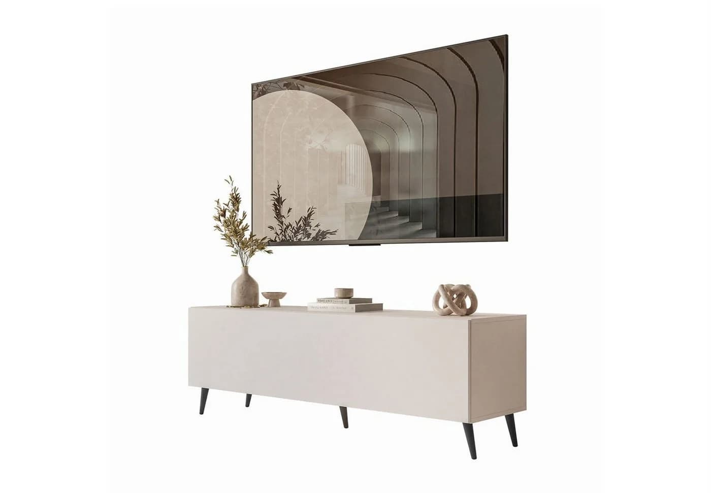 Lookway TV-Schrank COLGANTE 150 cm Kaschmir mit PUSH-OPEN und LED - Bild 2
