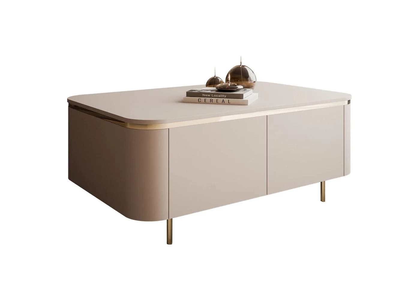 Lookway Couchtisch AVELINE Beine Kaschmir Gold - Bild 2
